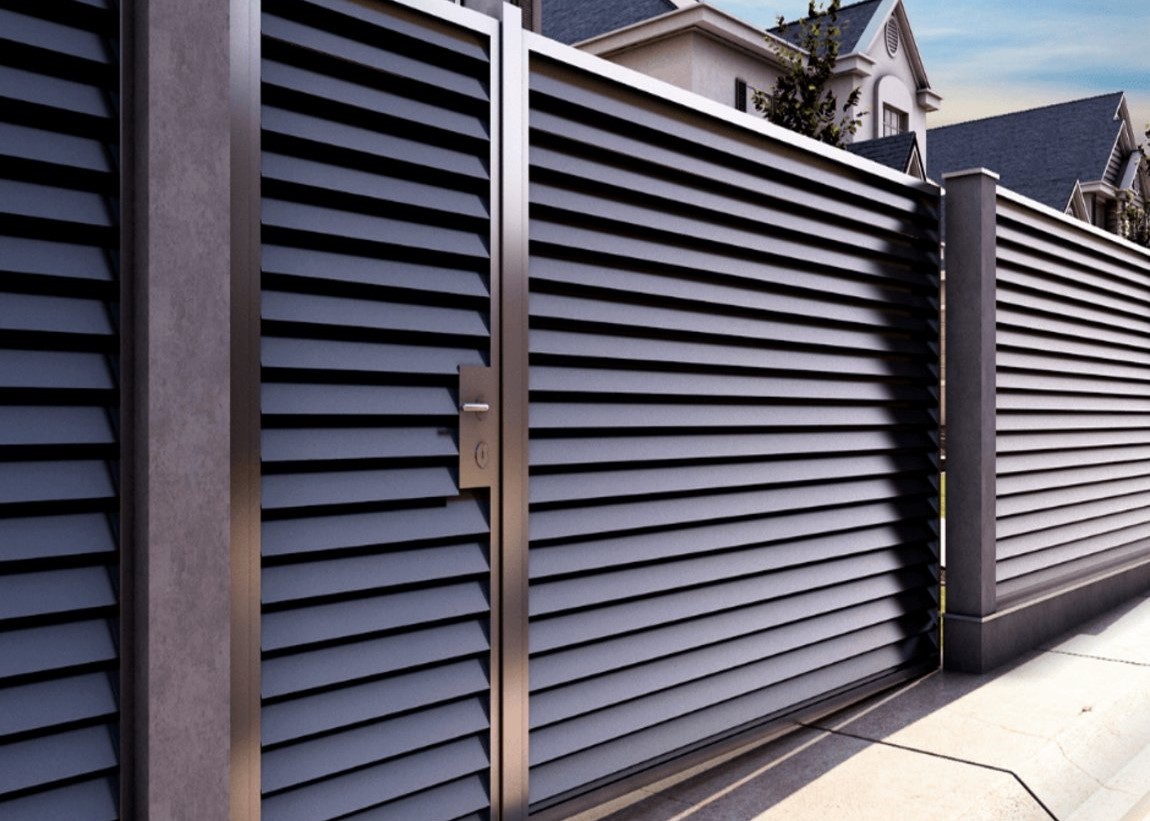 Забор жалюзи V образный