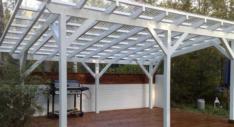 Односкатный навес 6 6