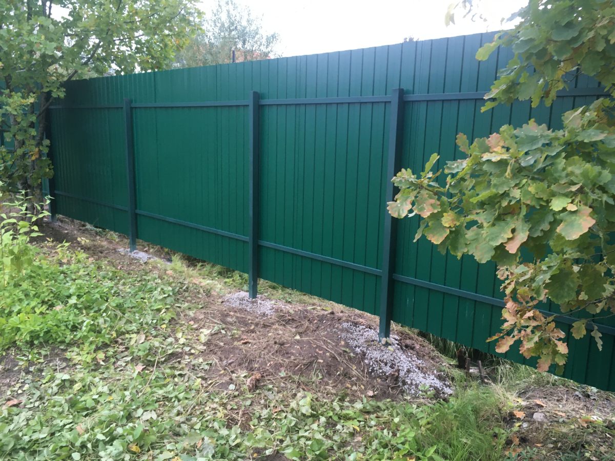 забор из профлиста