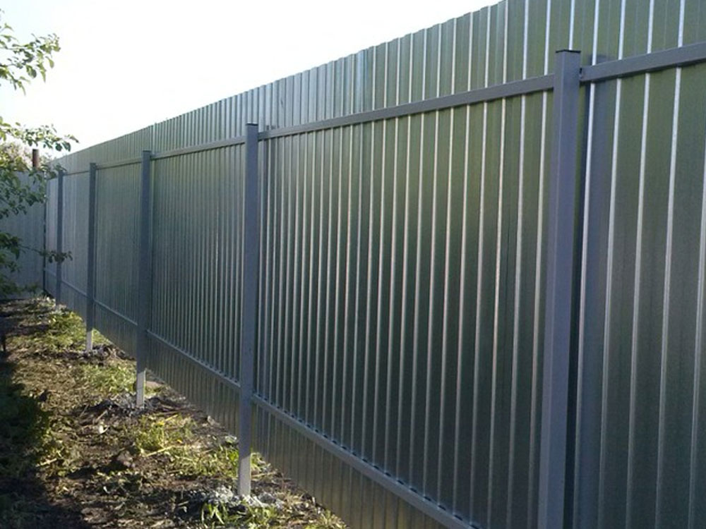 забор из профлиста