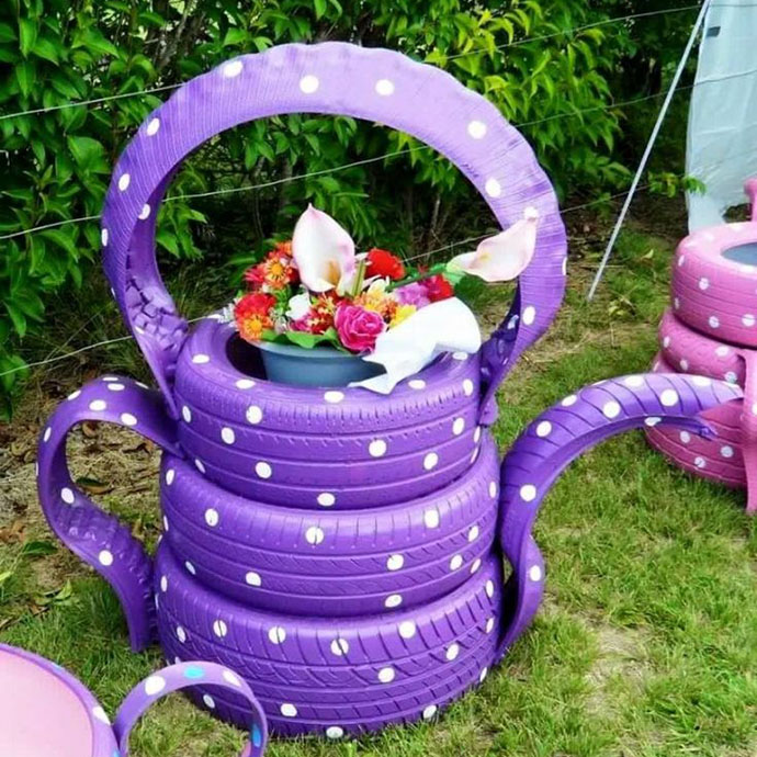 Идеи использования старых покрышек