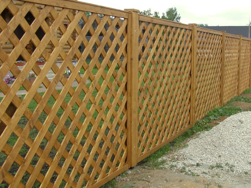 Деревянный забор Решетка декоративная