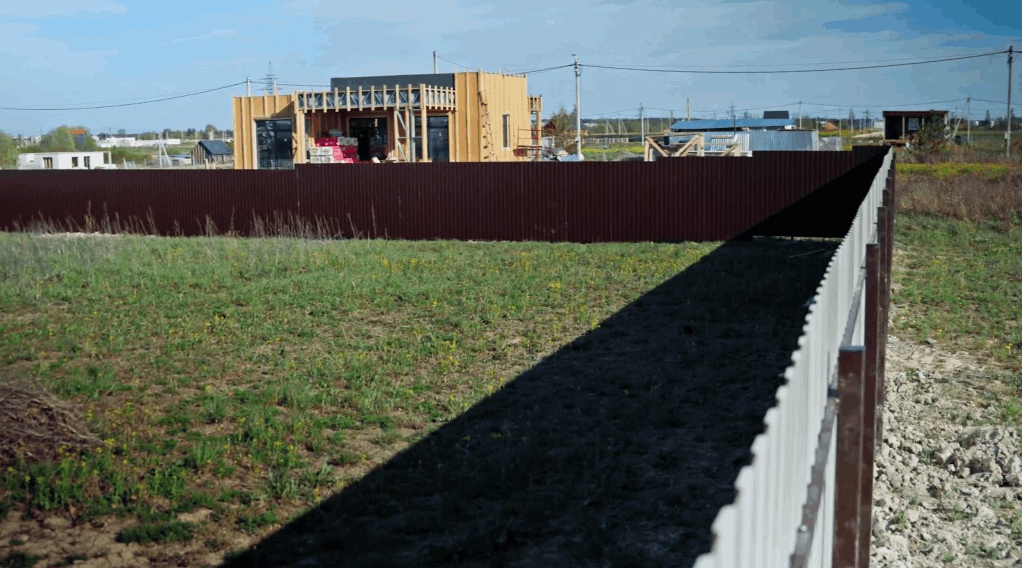 Забор из профнастила 2