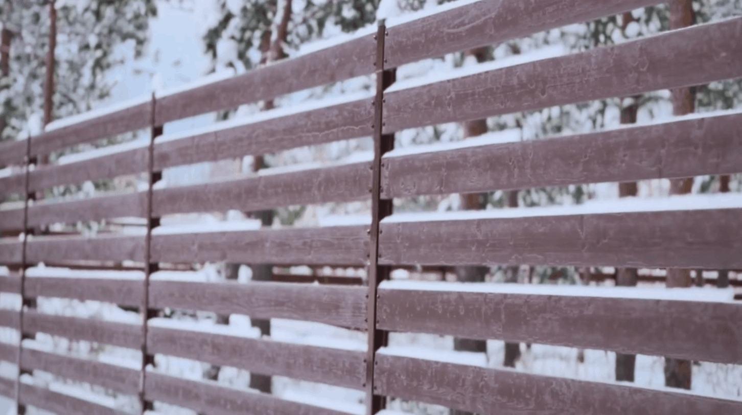 Забор из деревянного штакетника (ВИДЕО)