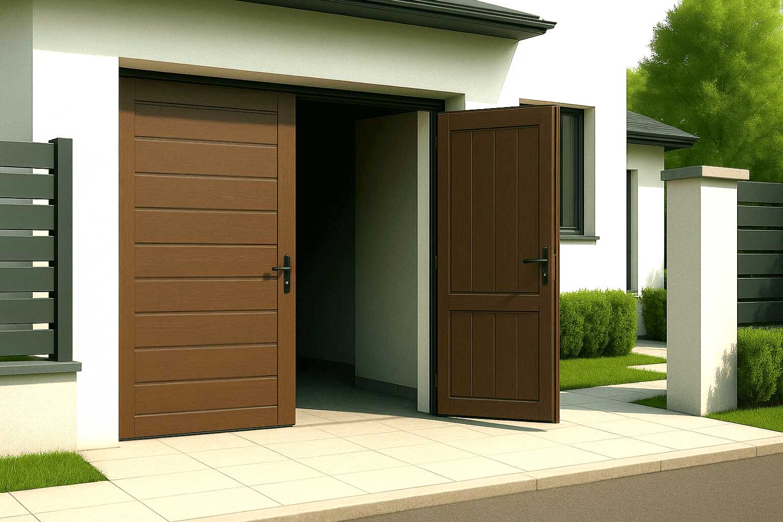 Распашные гаражные ворота