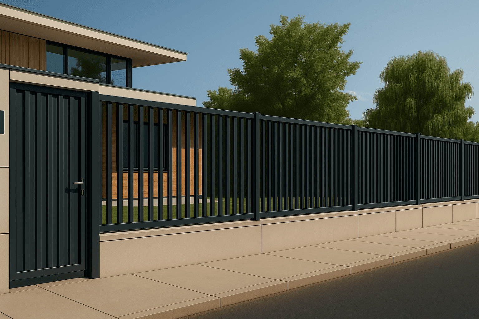 Забор из профильной трубы