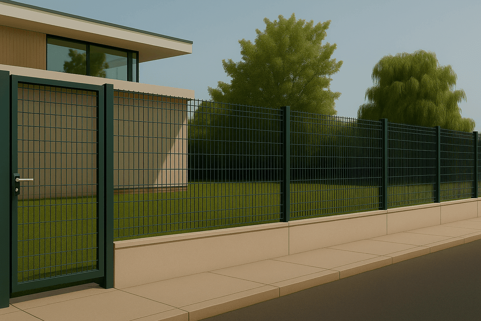 Забор из сварной сетки